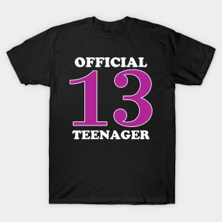 13 official teenager T-Shirt